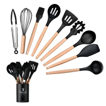 Set 12 Utensilios Cocina Silicona