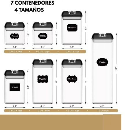 Set-7 Contenedores Hermeticos