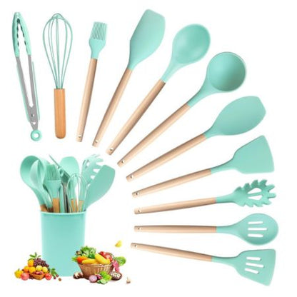 Set 12 Utensilios Cocina Silicona